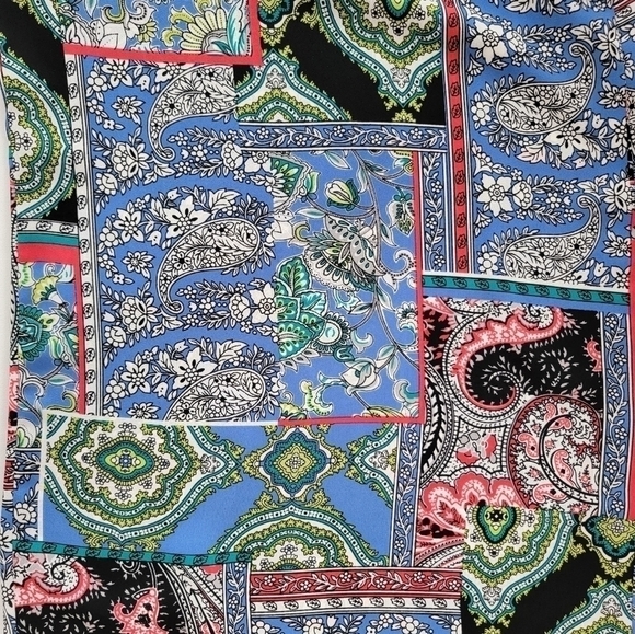 Paisley Multiprint Halter Jumpsuit Size Large EUC - Picture 2 of 10